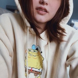Cute Pastel yellow Hoodie Sweatshirt K-pop style